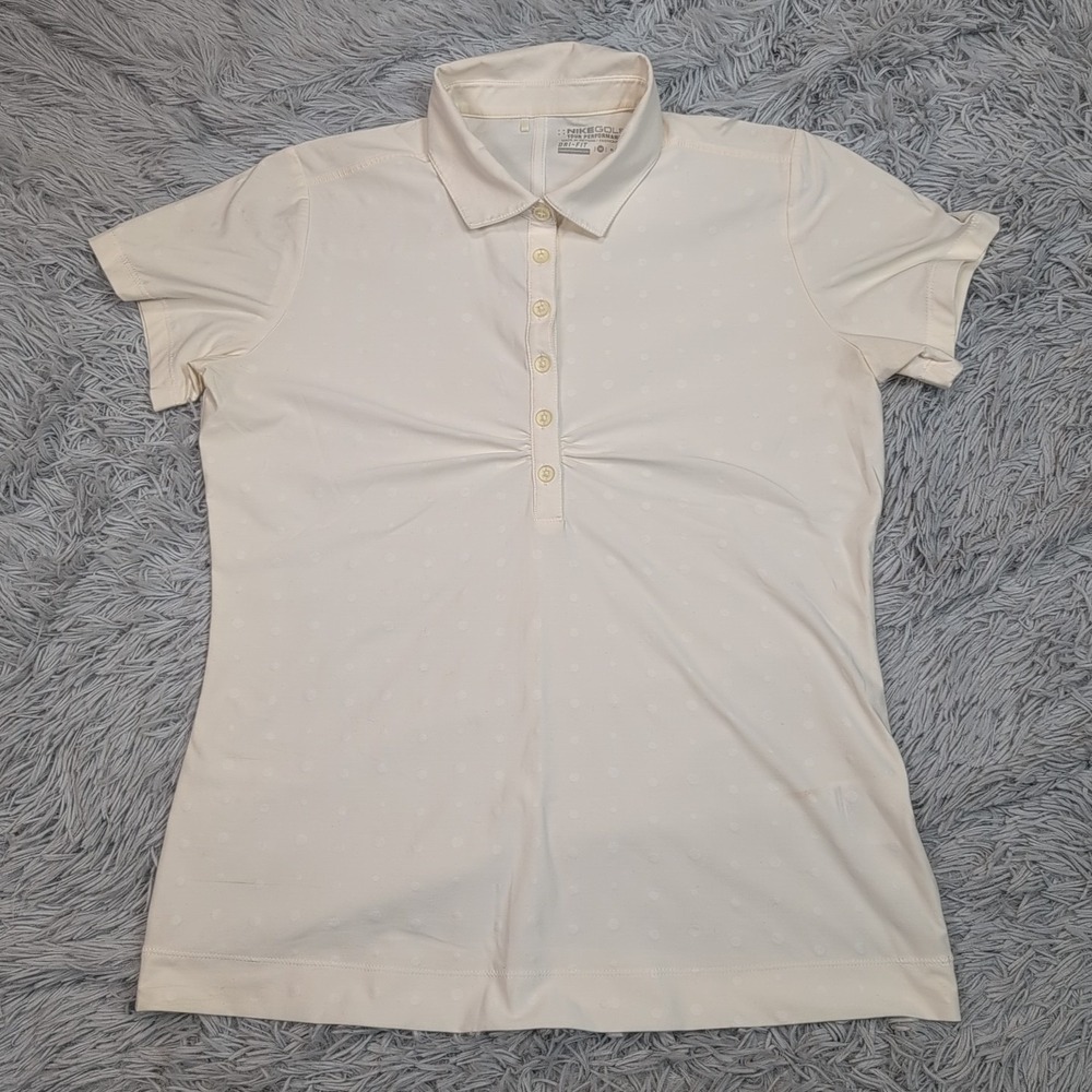 Nike Shirt Womens M Golf‎ Tee Swoosh Athletic Dri Fit Casual Tour Performance